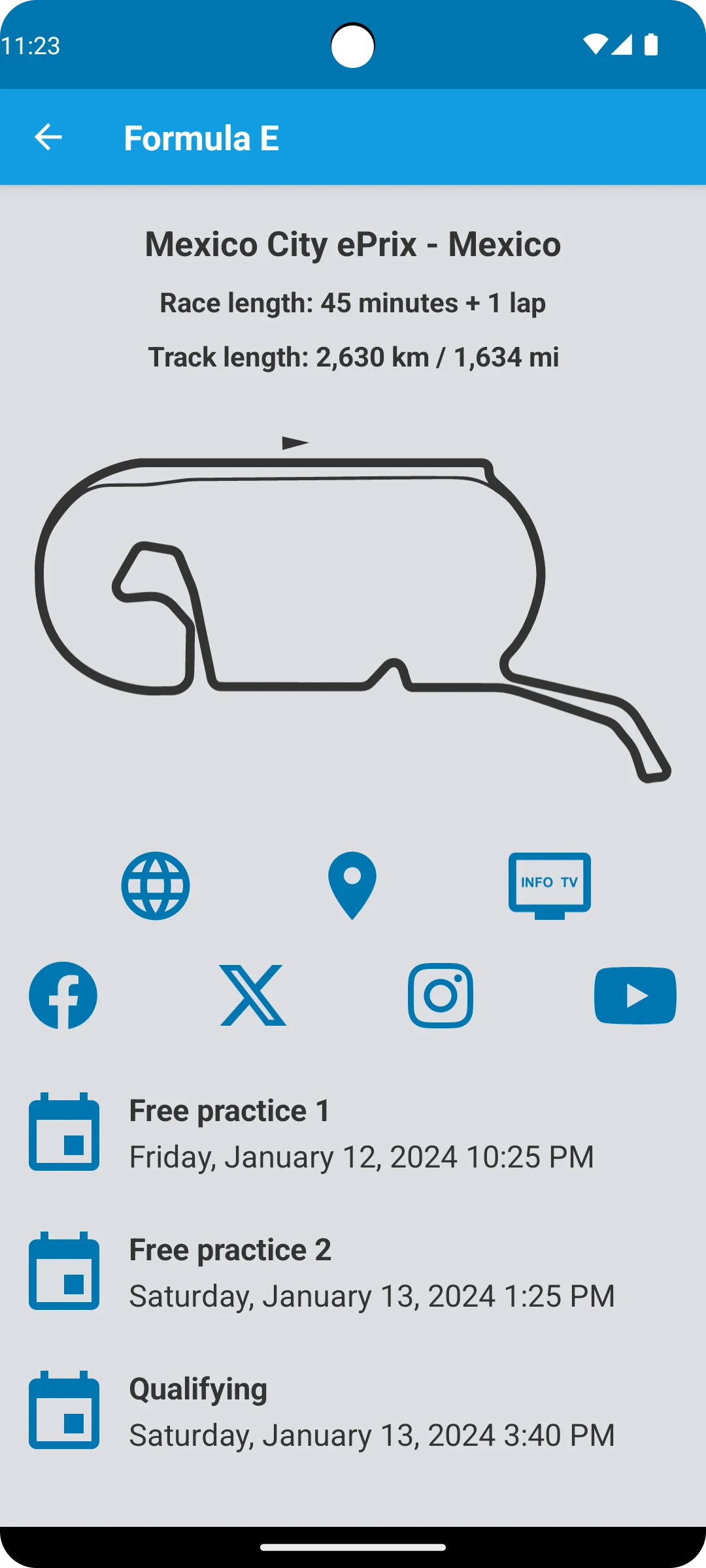 Motorsport Calendar 2026 screenshot
